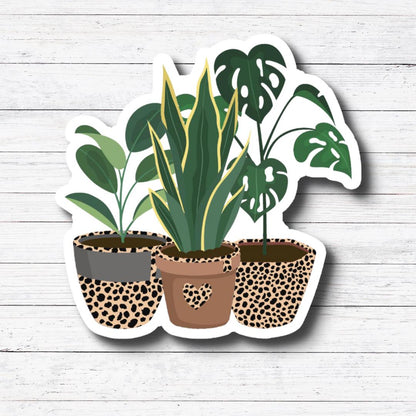 3 Plants-Plant Mama Sticker/Magnet