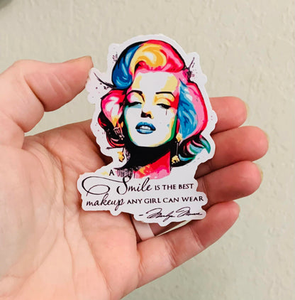 Smile Is The Best-Marilyn Sticker/Magnet