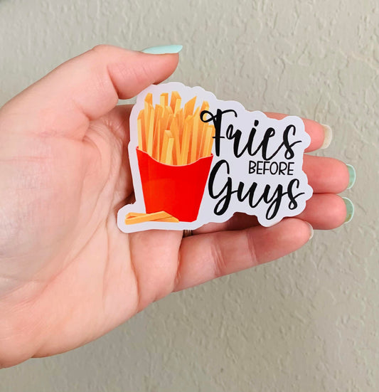 Fries- Anti Valentines Day Sticker/Magnet