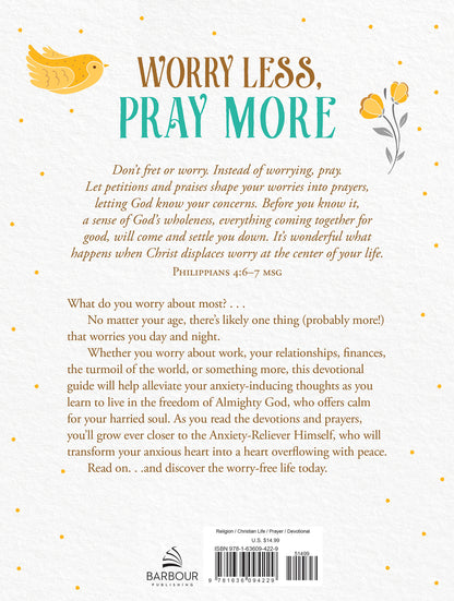 Worry Less, Pray More Large Print