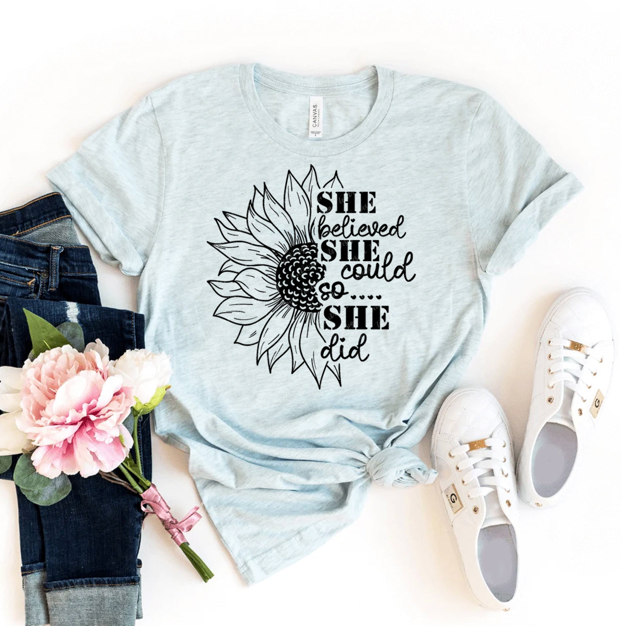 She Believed She Could So She Did T-shirt