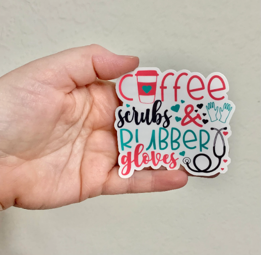 Coffee Scrubs Sticker/Magnet