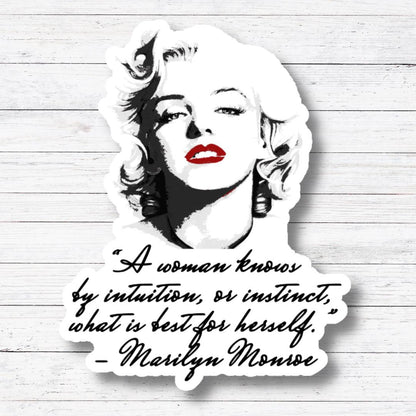 A Woman Knows-Marilyn Sticker/Magnet