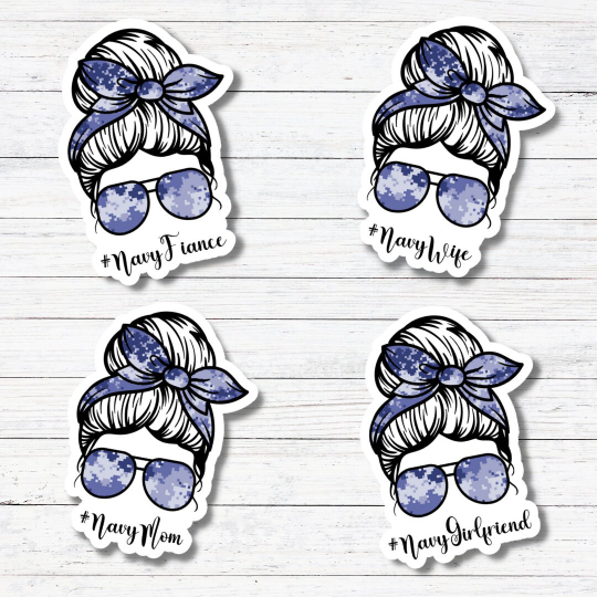 Navy Wife/Fiancé/Mom/GF Sticker/Magnet