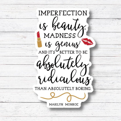 Imperfection-Marilyn Sticker/Magnet