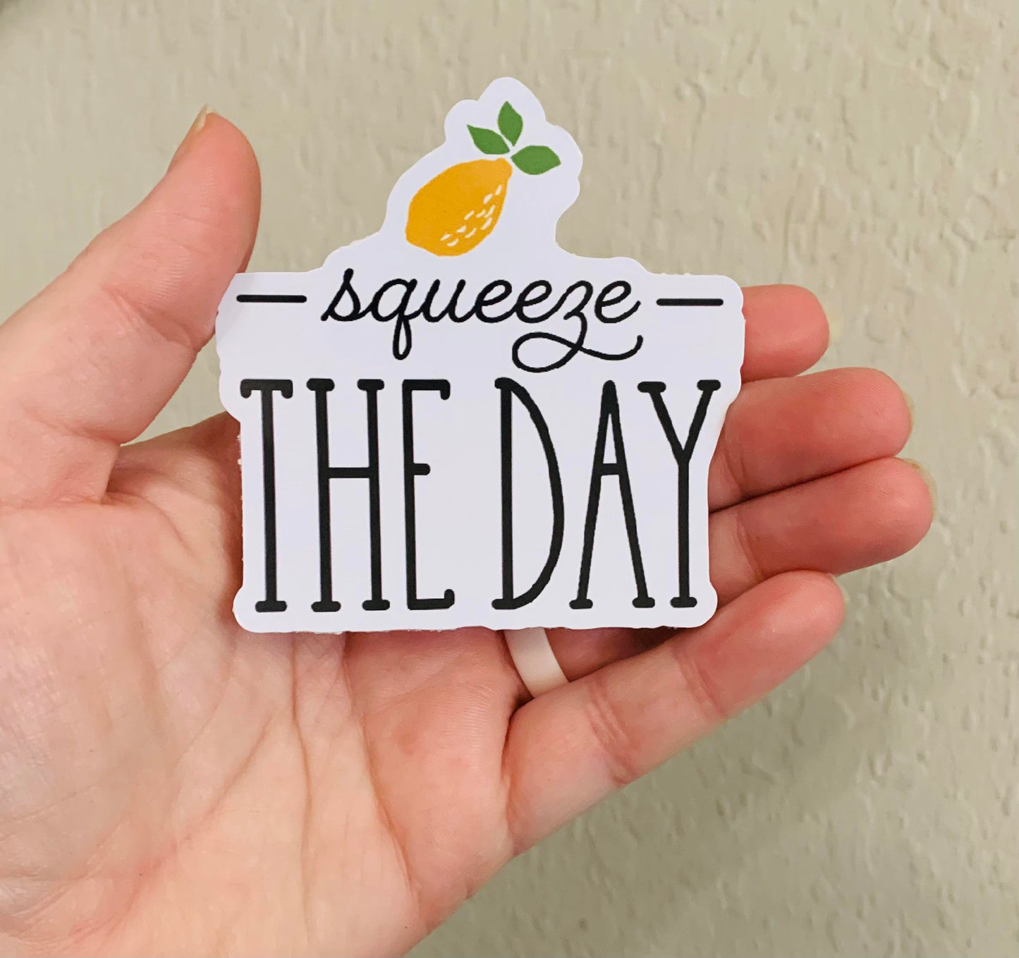 Squeeze the Day- Lemon Sticker/Magnet