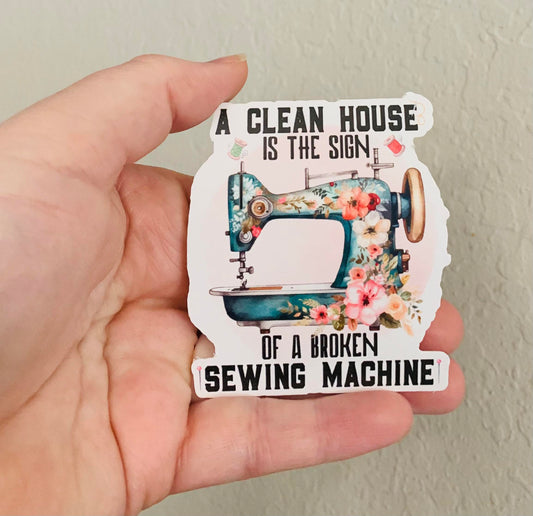 A Clean House-Sewing Stickers/Magnet