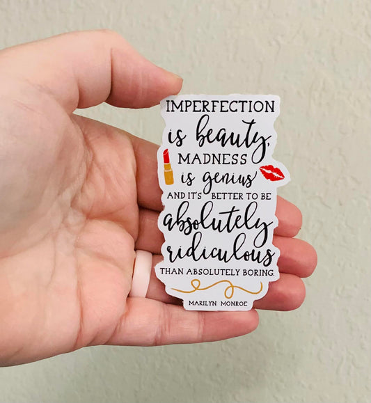 Imperfection-Marilyn Sticker/Magnet