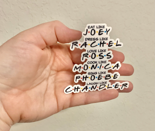 Friends Names Sticker- Friends