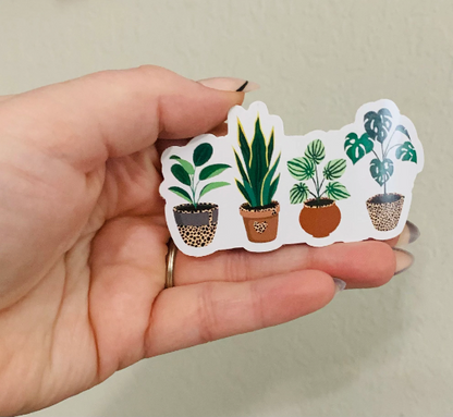 4 Plants-Plant Mama Sticker/Magnet