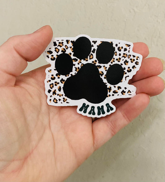 Momma Black Paw Sticker/Magnet- Dog Parent