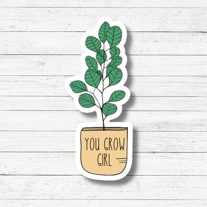 Grow Girl Sticker/Magnet