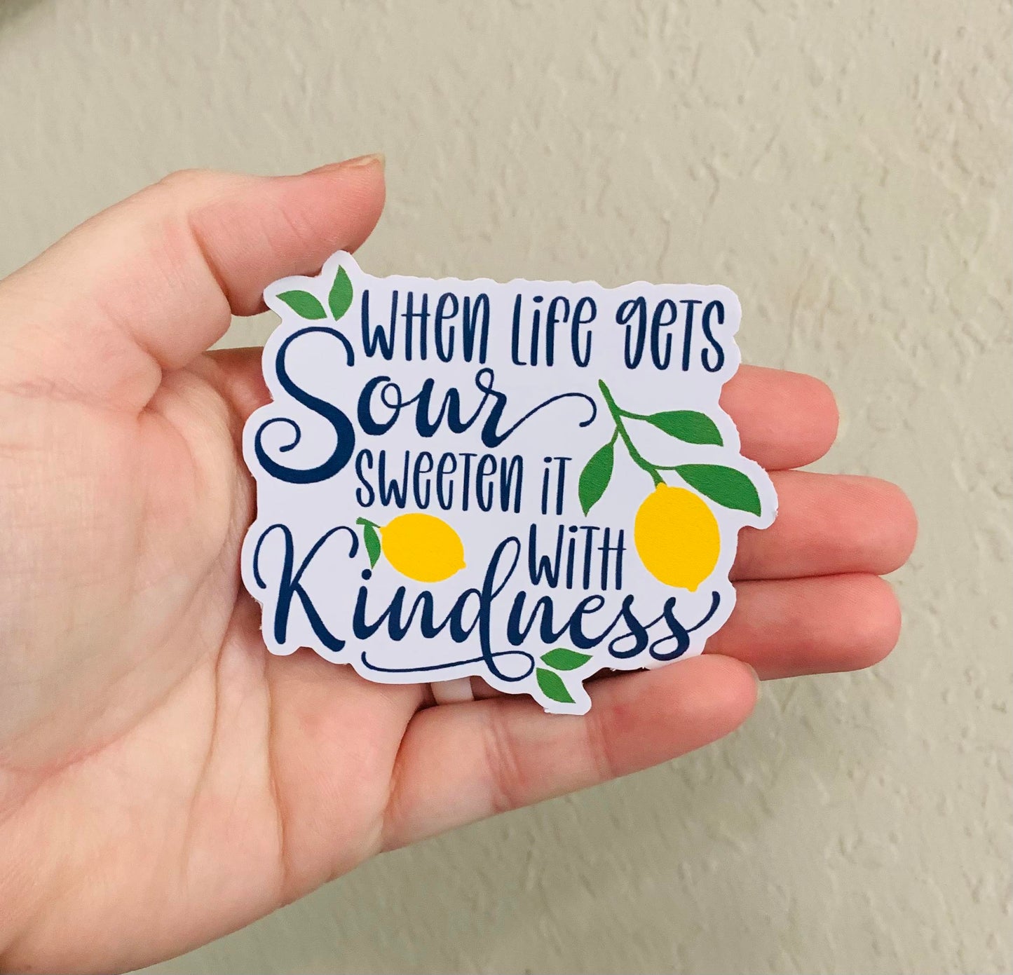 Sweeten with Kindness- Lemon Sticker/Magnet