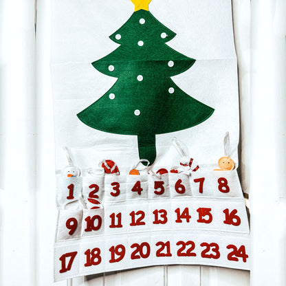 Felt Christmas Advent Calendar & Handmade Cotton Ornaments