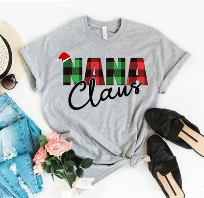 Nana Claus Christmas T-shirt