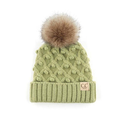 CC Crafted Pom Kids Youth to Adult Beanies Hats