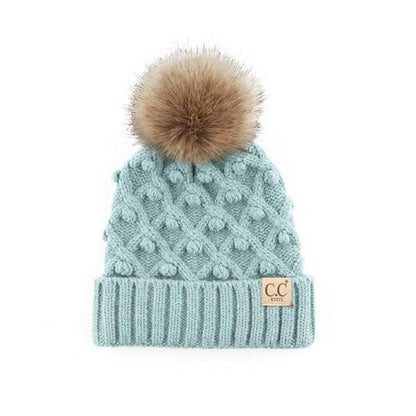 CC Crafted Pom Kids Youth to Adult Beanies Hats