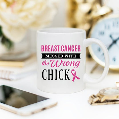 Breast Cancer Coffee Mug - Breast Cancer Messed