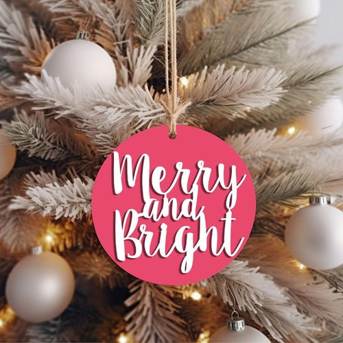 Merry & Bright Christmas Ornament & Decor