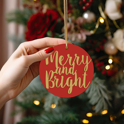 Merry & Bright Christmas Ornament & Decor