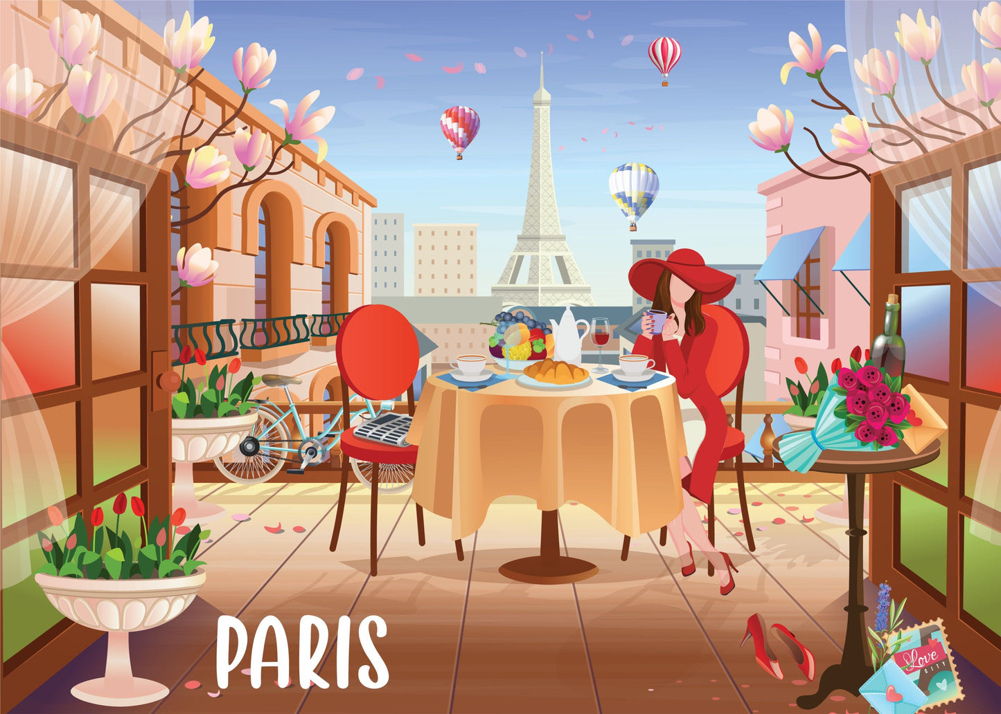 Paris Love Jigsaw Puzzles 1000 Piece