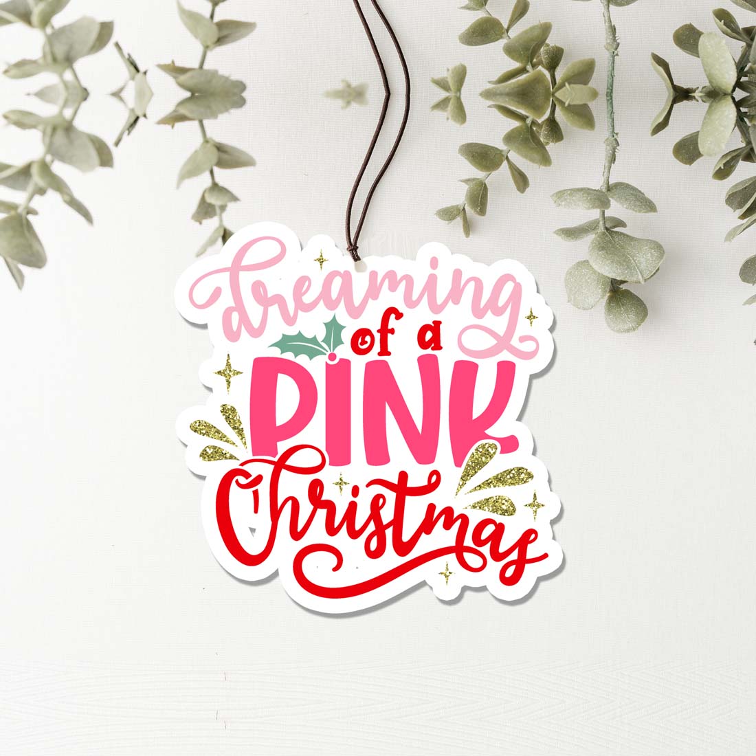 Pink Christmas Freshie