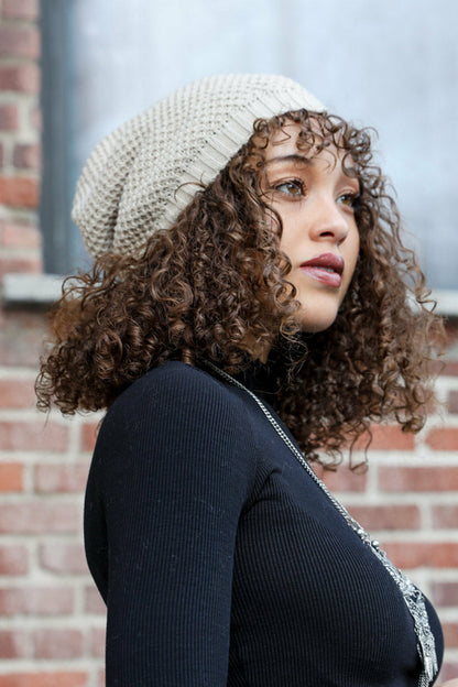 Slouch Waffle Knit Beanie