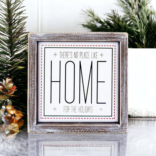 Home Holidays 7" Sign